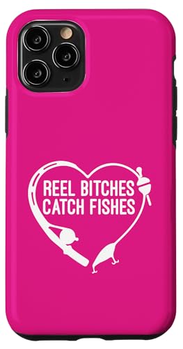 Angelrolle Hündinnen fangen Fische Angeln Herz Angler Fischer Hülle für iPhone 11 Pro Angelrolle Hündinnen fangen Fische Angeln Herz Angler Fischer Hülle für iPhone 11 Pro von Fishing Way of Life