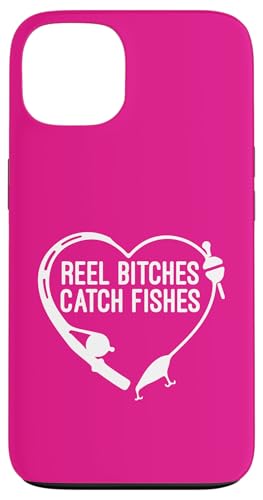 Angelrolle Hündinnen fangen Fische Angeln Herz Angler Fischer Hülle für iPhone 13 von Fishing Way of Life