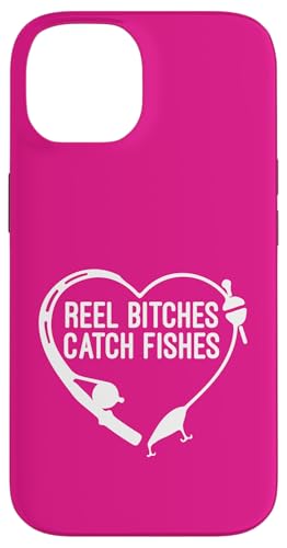 Angelrolle Hündinnen fangen Fische Angeln Herz Angler Fischer Hülle für iPhone 14 von Fishing Way of Life