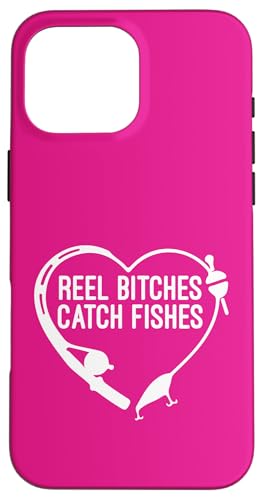 Angelrolle Hündinnen fangen Fische Angeln Herz Angler Fischer Hülle für iPhone 16 Pro Max von Fishing Way of Life