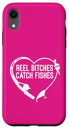 Angelrolle Hündinnen fangen Fische Angeln Herz Angler Fischer Hülle für iPhone XR von Fishing Way of Life