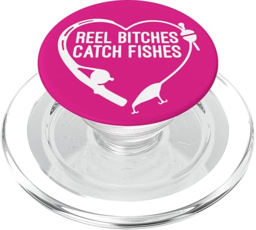Angelrolle Hündinnen fangen Fische Angeln Herz Angler Fischer PopSockets PopGrip für MagSafe Angelrolle Hündinnen fangen Fische Angeln Herz Angler Fischer PopSockets PopGrip für MagSafe von Fishing Way of Life