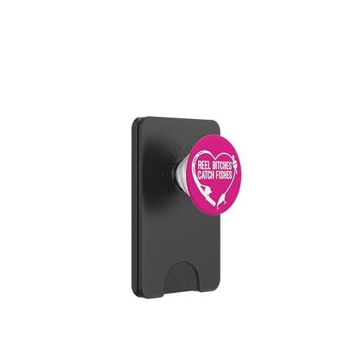 Angelrolle Hündinnen fangen Fische Angeln Herz Angler Fischer PopSockets PopWallet für MagSafe Angelrolle Hündinnen fangen Fische Angeln Herz Angler Fischer PopSockets PopWallet für MagSafe von Fishing Way of Life