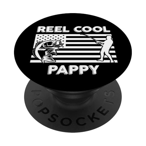 Reel Cool Pappy Amerikanische Flagge Papa Opa Fisch Fischer PopSockets Klebender PopGrip Reel Cool Pappy Amerikanische Flagge Papa Opa Fisch Fischer PopSockets Klebender PopGrip von Fishing Way of Life
