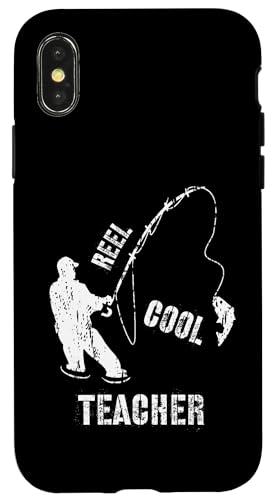 Reel Cool Teacher Opa Angler Angeln Fischer Geschenk Hülle für iPhone X/XS Reel Cool Teacher Opa Angler Angeln Fischer Geschenk Hülle für iPhone X/XS von Fishing Way of Life