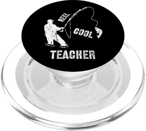 Reel Cool Teacher Opa Angler Angeln Fischer Geschenk PopSockets PopGrip für MagSafe Reel Cool Teacher Opa Angler Angeln Fischer Geschenk PopSockets PopGrip für MagSafe von Fishing Way of Life