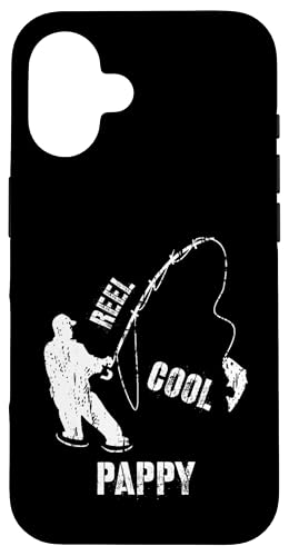 Vintage Reel Cool Pappy Fishing Fisherman Geschenk Hülle für iPhone 16 von Fishing Way of Life