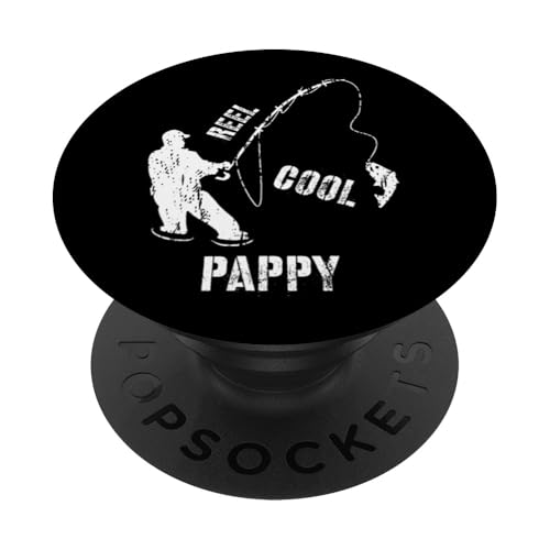 Vintage Reel Cool Pappy Fishing Fisherman Geschenk PopSockets Klebender PopGrip Vintage Reel Cool Pappy Fishing Fisherman Geschenk PopSockets Klebender PopGrip von Fishing Way of Life