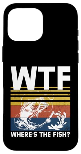 WTF Where's The Fish? Angler Fisherman USA Flagge Angeln Hülle für iPhone 16 Pro Max WTF Where's The Fish? Angler Fisherman USA Flagge Angeln Hülle für iPhone 16 Pro Max von Fishing Way of Life