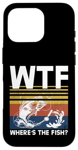 WTF Where's The Fish? Angler Fisherman USA Flagge Angeln Hülle für iPhone 16 Pro WTF Where's The Fish? Angler Fisherman USA Flagge Angeln Hülle für iPhone 16 Pro von Fishing Way of Life