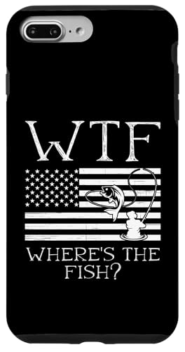 WTF Where's The Fish? Angler Fisherman USA Flagge Angeln Hülle für iPhone 7 Plus/8 Plus WTF Where's The Fish? Angler Fisherman USA Flagge Angeln Hülle für iPhone 7 Plus/8 Plus von Fishing Way of Life