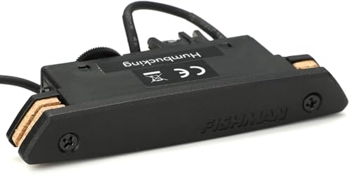 Fishman Seltene Erde Doppelspule Akustik-Gitarren-Pickup mit Bright Switch und Rare Earth-Tonabnehmer, Wired, Mehrfarbig von Fishman