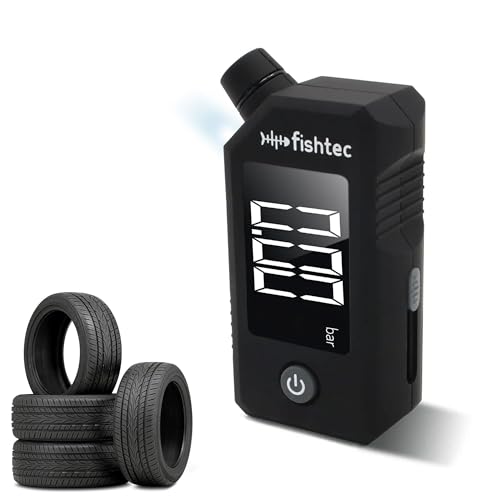 FISHTEC - Digitales Manometer für Autoreifen, Reifendruckprüfer und Verschleißprüfer für Fahrzeuge – LCD-Display mit großen Zahlen + LED-Lampe – intuitiver Farbcode – leicht zu transportieren FISHTEC - Digitales Manometer für Autoreifen, Reifendruckprüfer und Verschleißprüfer für Fahrzeuge – LCD-Display mit großen Zahlen + LED-Lampe – intuitiver Farbcode – leicht zu transportieren von Fishtec
