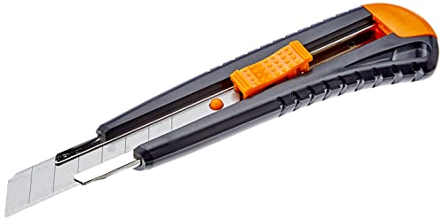 Fiskars Cuttermesser mit Metallführung, 18 mm, Orange/Schwarz, 1003749 von Fiskars