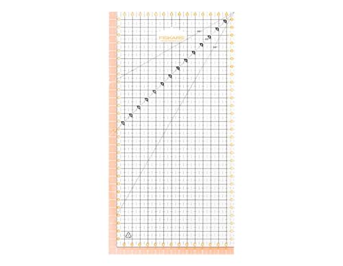 Fiskars Lineal 15 x 30 cm, Optimal für Patchwork, Verschiedene Formen, Acryl, 1003899 von Fiskars