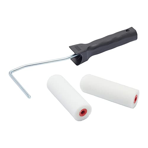 Fit For The Job 2er-Pack 100mm-Schaumst.-Miniwalzen plus Rahmen für Heimw.-Streicharbeiten m. Glanz- u. Satinfarben, Grundierung, sorgt für ein glattes Finish auf Holz- und Metalloberflächen Fit For The Job 2er-Pack 100mm-Schaumst.-Miniwalzen plus Rahmen für Heimw.-Streicharbeiten m. Glanz- u. Satinfarben, Grundierung, sorgt für ein glattes Finish auf Holz- und Metalloberflächen von Fit For The Job