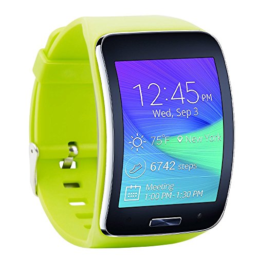 Fit-Power Ersatzarmband für Samsung Galaxy Gear S R750 Smart Watch, verstellbare Größe, kabellos, Smartwatch, Zubehör, Band, Gurt, mit sicherem Verschluss, Pack of 4C von Fit-power