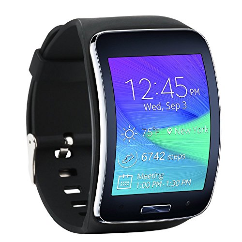Fit-Power Ersatzarmband für Samsung Galaxy Gear S R750 Smart Watch, verstellbare Größe, kabellos, Smartwatch, Zubehör, Band, Gurt, mit sicherem Verschluss, Pack of 4D von Fit-power
