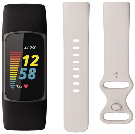 Charge 5 Bundle Activity Tracker schwarz/schwarz weiß Charge 5 Bundle Activity Tracker schwarz/schwarz weiß von Fitbit