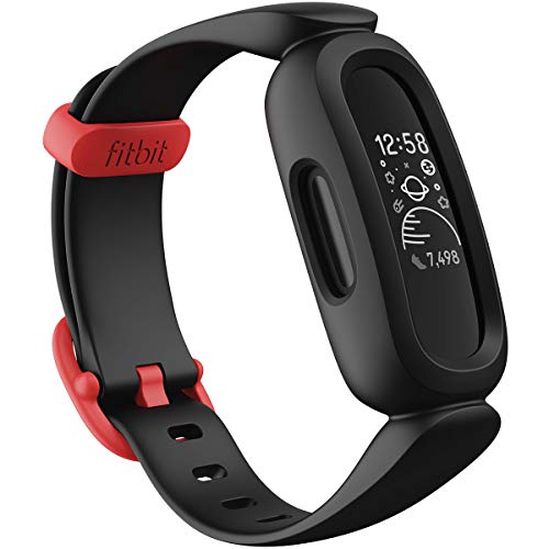 Fitbit Ace 3 Activity Tracker for Kids with Animated Clock Faces, Up to 8 days battery life & water resistant up to 50 m ,Black/Red Fitbit Ace 3 Activity Tracker for Kids with Animated Clock Faces, Up to 8 days battery life & water resistant up to 50 m ,Black/Red von Fitbit