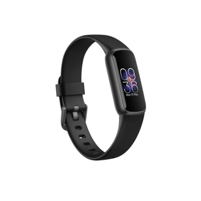 Fitbit Luxe Gesundheits- und Fitness-Tracker schwarz mit schwarzem Armband von Fitbit