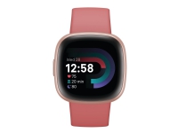 Fitbit Versa 4 - 40 mm - kupfer-rosa - intelligente Uhr mit Band - rosa Sand - Bandgröße: S/L - NFC, Bluetooth von Fitbit