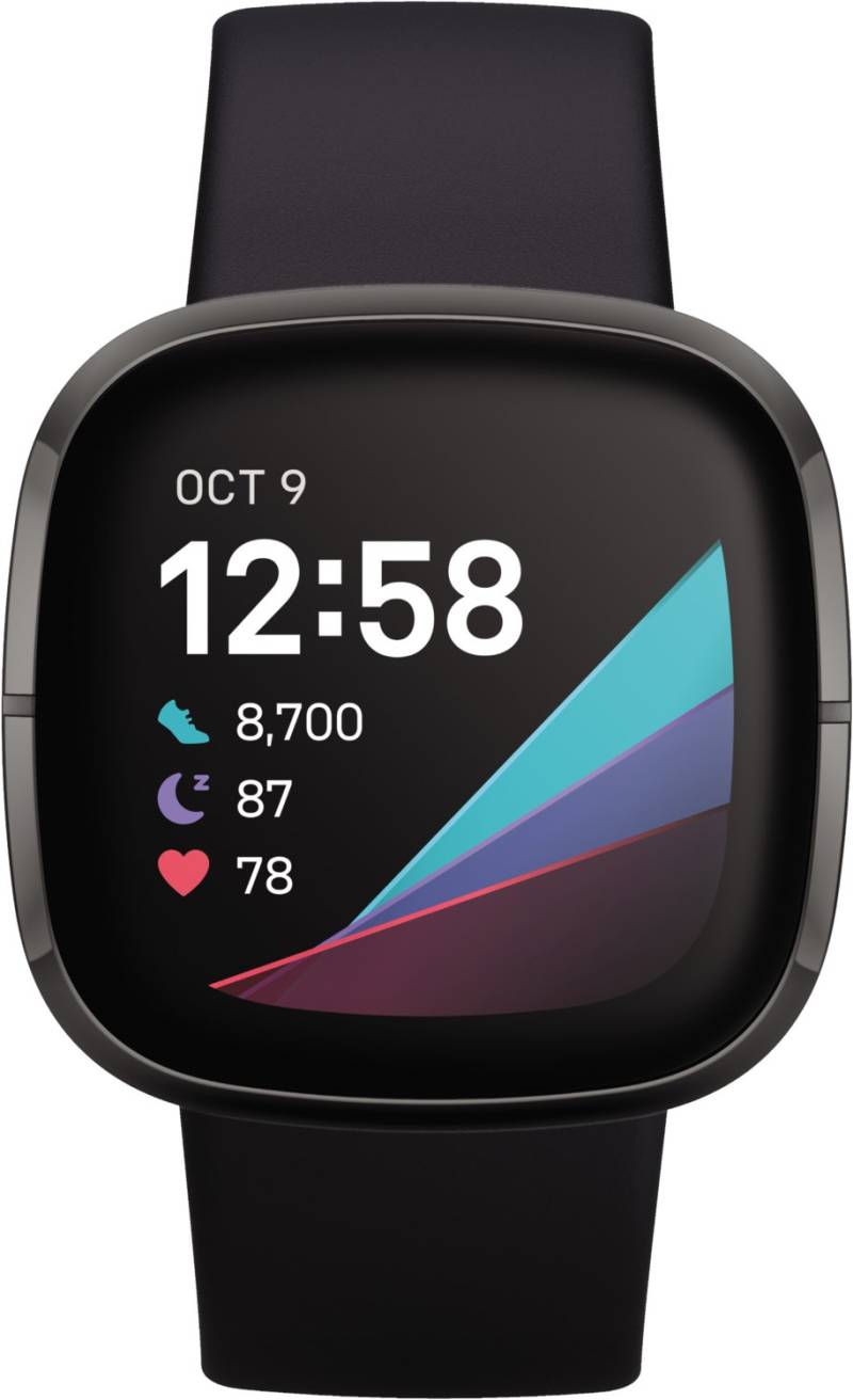 Sense Smartwatch carbon/edelstahl graphit von Fitbit