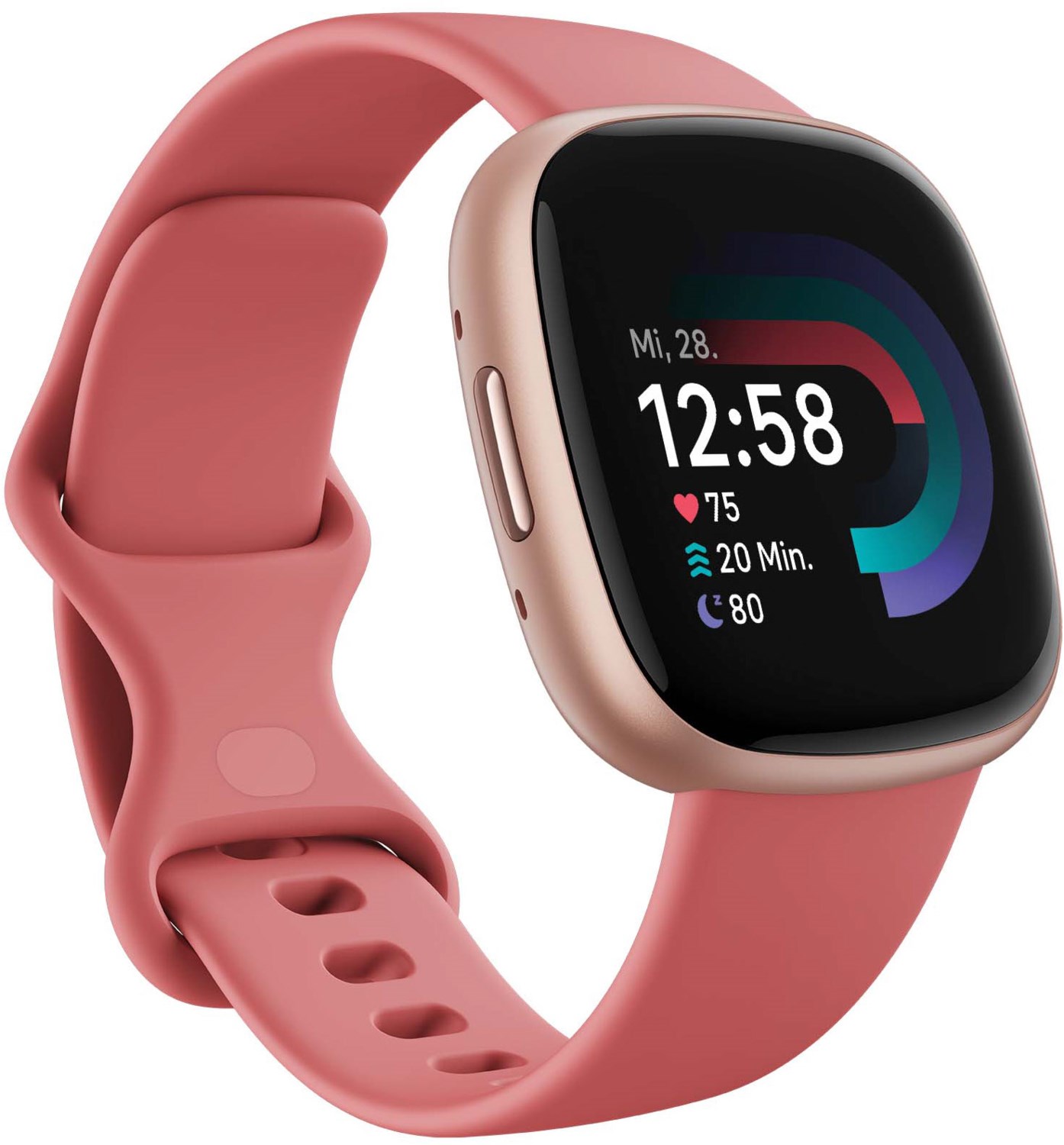 Versa 4 Smartwatch pink sand/copper rose von Fitbit
