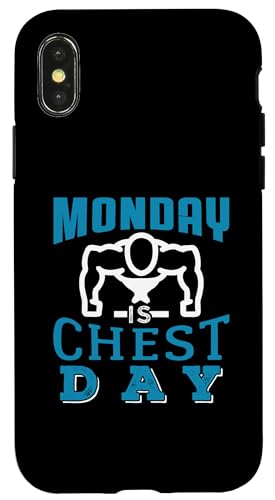 Fitness-Zitat Montag ist Brusttag Hülle für iPhone X/XS Fitness-Zitat Montag ist Brusttag Hülle für iPhone X/XS von Fitness And Workout Designs For Gym Goers