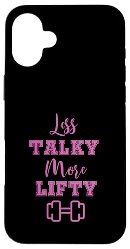 Less Talky More Lifty Fitness-Zitat Hülle für iPhone 16 Plus Less Talky More Lifty Fitness-Zitat Hülle für iPhone 16 Plus von Fitness And Workout Designs For Gym Goers