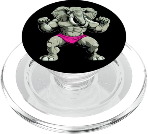 Elefant Fitness PopSockets PopGrip für MagSafe Elefant Fitness PopSockets PopGrip für MagSafe von Fitness Animals