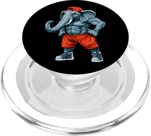 Elefant Sport Coach PopSockets PopGrip für MagSafe Elefant Sport Coach PopSockets PopGrip für MagSafe von Fitness Animals