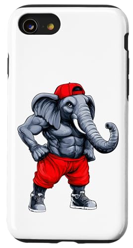 Elefant Trainer Hülle für iPhone SE (2020) / 7 / 8 von Fitness Animals