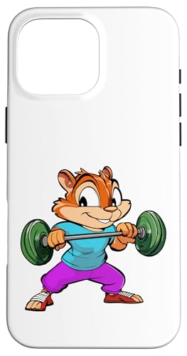 Fitness Streifenhörnchen Hülle für iPhone 16 Pro Max Fitness Streifenhörnchen Hülle für iPhone 16 Pro Max von Fitness Animals