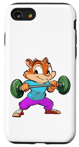 Fitness Streifenhörnchen Hülle für iPhone SE (2020) / 7 / 8 von Fitness Animals