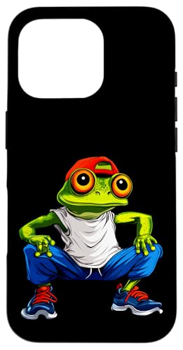 Frosch Fitness Hülle für iPhone 16 Pro von Fitness Animals