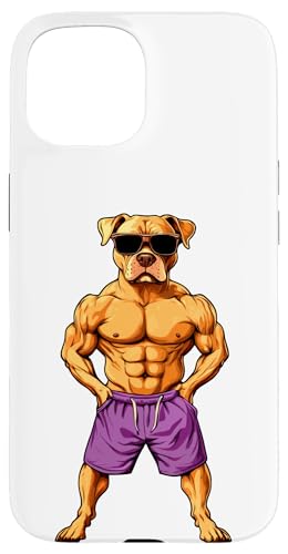Hund Fitness Hülle für iPhone 15 von Fitness Animals