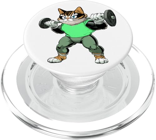 Katze Fitness PopSockets PopGrip für MagSafe von Fitness Animals