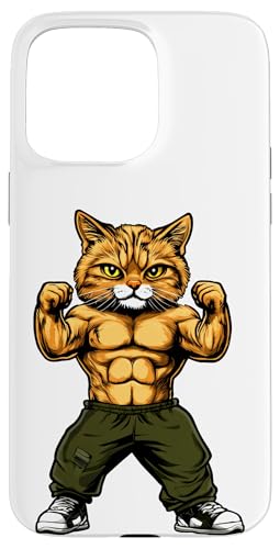 Katzen Fitness / Trainer Katze Hülle für iPhone 15 Pro Max von Fitness Animals