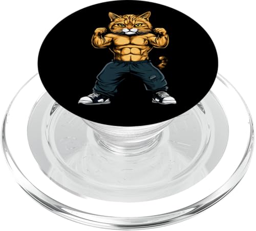Katzen Fitness / Trainer Katze PopSockets PopGrip für MagSafe von Fitness Animals