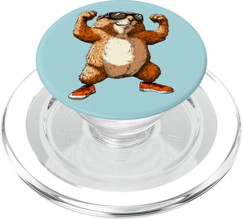 Murmeltiere Fitness PopSockets PopGrip für MagSafe Murmeltiere Fitness PopSockets PopGrip für MagSafe von Fitness Animals