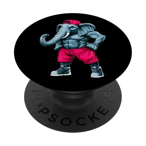 Sport Coach Elefant PopSockets Klebender PopGrip von Fitness Animals