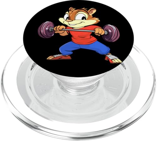 Streifenhörnchen Fitness / Trainer Chipmunk PopSockets PopGrip für MagSafe Streifenhörnchen Fitness / Trainer Chipmunk PopSockets PopGrip für MagSafe von Fitness Animals