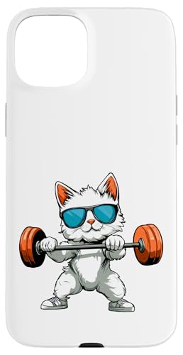 Trainer Katze Hülle für iPhone 15 Plus von Fitness Animals