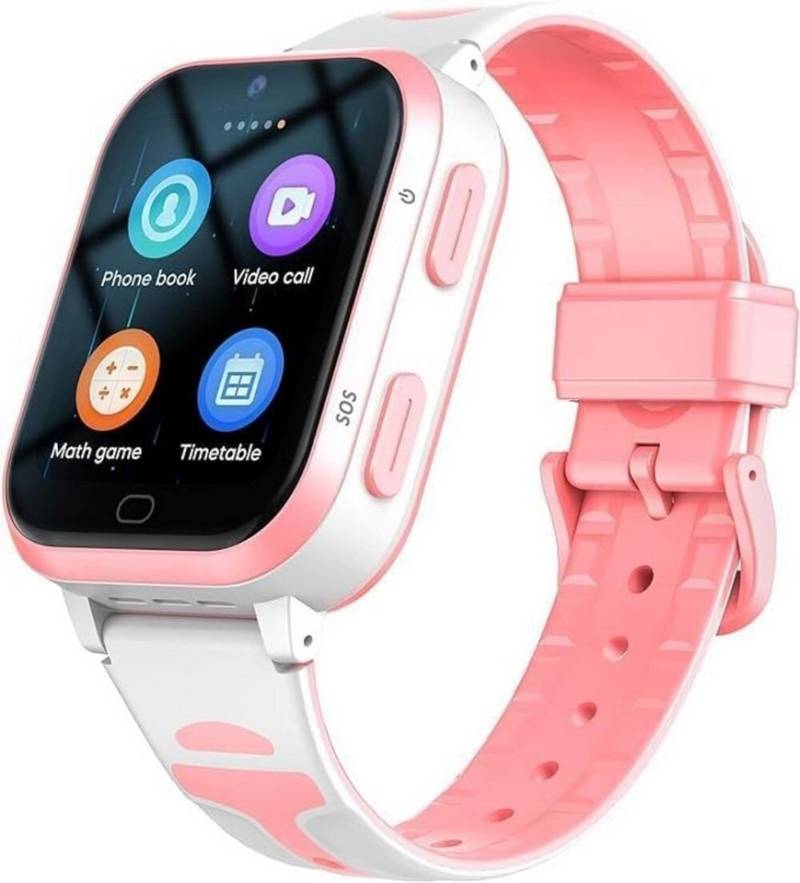 Fitonme GPS Tracker Uhr 4G, Kinder Smartwatch (2 Zoll), mit WLAN Anrufe Video Musik App Store Gesichts-ID Hintergrundbilder von Fitonme
