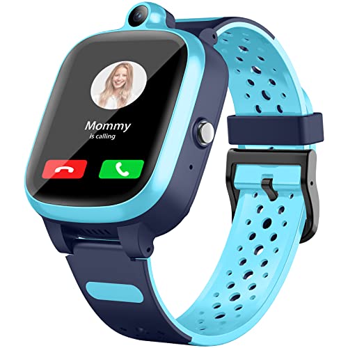 Fitonme Children's Smartwatch 4G, GPS Tracker Watch with Video Call, School Mode, Pedometer, Geo-Fence, SOS, Anti-Loss, Early Education Tools, HD Screen, Smartwatches for Children von Fitonme