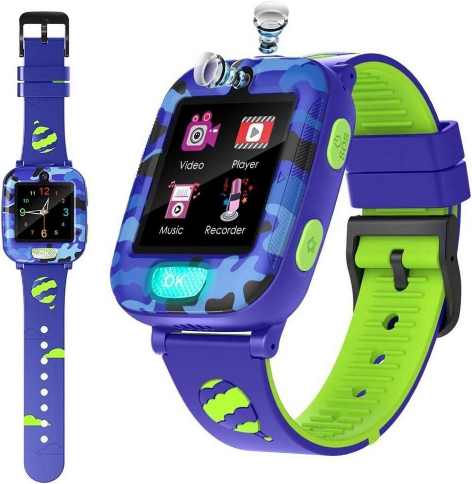 Fitonme Smartwatch (1,5 Zoll, 2G GSM), Kinder-Smartwatch mit SOS-Zwei-Wege-Anruf und lustigen Funktionen von Fitonme