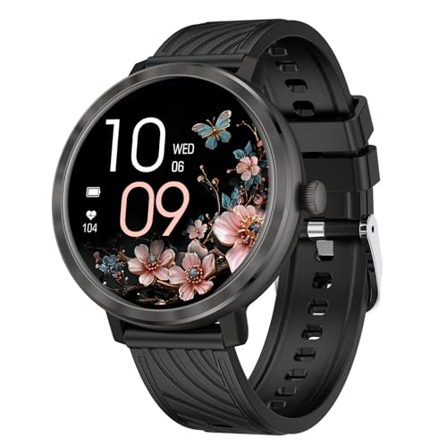 Smartwatch Damen, Smart Watch Rund mit Telefonfunktion, 1,19" AMOLED Fitnessuhr Damen Sportuhr mit 100 Sportmodi & IP68, Herzfrequenz SpO2 Schlafmonitor, Armbanduhr Schrittzähler Uhr für Android iOS Smartwatch Damen, Smart Watch Rund mit Telefonfunktion, 1,19" AMOLED Fitnessuhr Damen Sportuhr mit 100 Sportmodi & IP68, Herzfrequenz SpO2 Schlafmonitor, Armbanduhr Schrittzähler Uhr für Android iOS von Fitonme