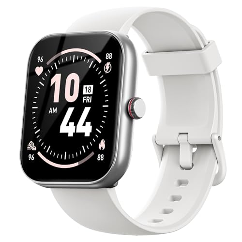 Smartwatch Herren Damen mit Telefonfunktion Alexa Integriert -Fitnessuhr 110+ Sportmodi &IP68-1,91" Schrittzähler Uhr für Android iOS Armbanduhr mit Pulsmesser SpO2 Stress Schlafmonitor -Weiß von Fitpolo