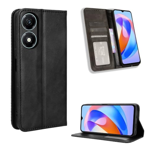 Fitudoos Handyhülle für Honor X5 Plus Hülle Leder, Handyhülle für Honor X5 Plus Hülle Leder Flip Case Brieftasche Etui - Blau von Fitudoos